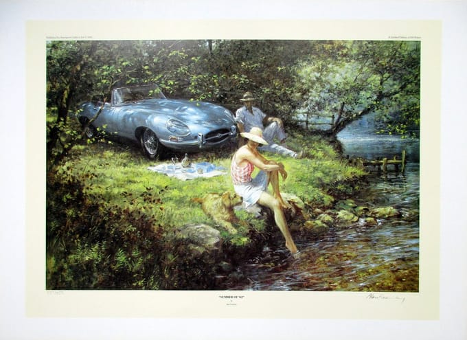 Jaguar E-Type, Series 1 - 1962 - "Summer of '62" By Alan Fearnley