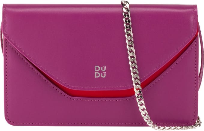 DuDu Schoudertas leer 19 cm - Dames - fuchsia