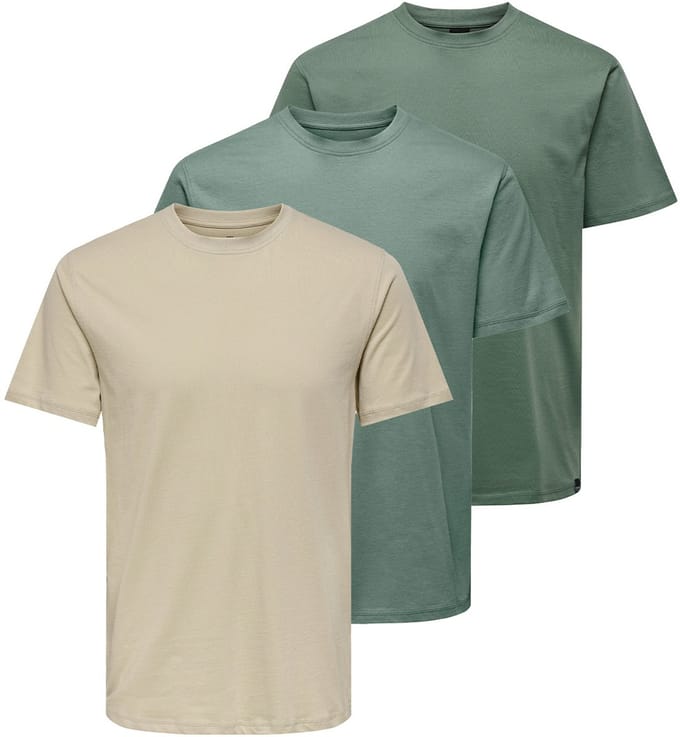 Only & Sons Heren t-shirt 3 pack MAX