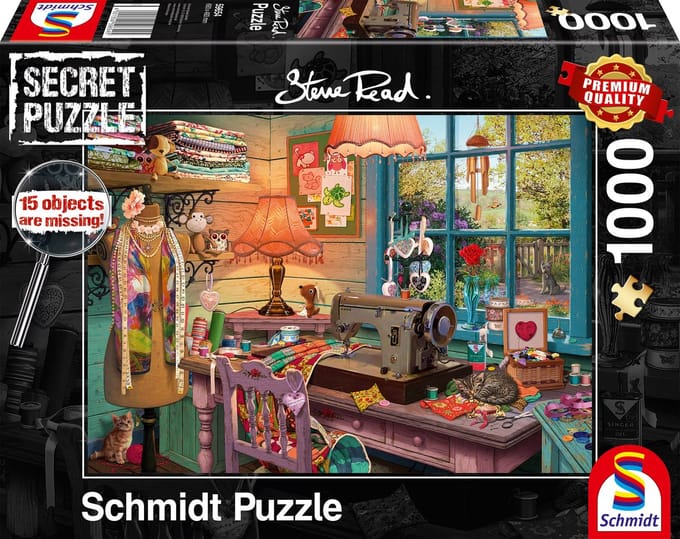 Schmidt - Legpuzzel - In de naaikamer - Steve Read - 1000 stukjes - Volwassenen - vanaf 12 jaar
