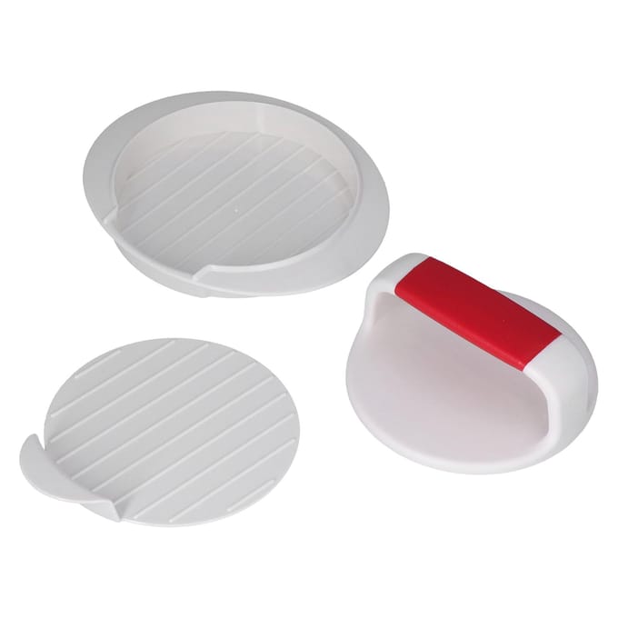 Anti-aanbak Burgerpersvorm DIY Hamburger Patty Maker Rijstbalvorm voor Keukengebruik white