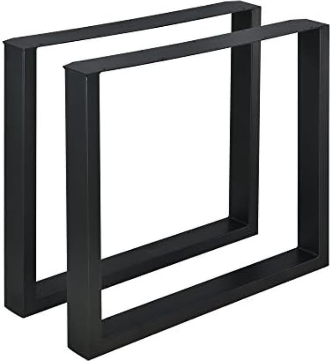 Stalen onderstel U tafelpoot set van 2 staal 80x72 cm