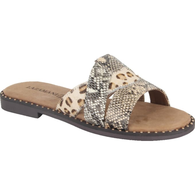 Lazamani - Suze Dames Slippers Beige - Maat 40