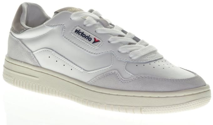 Victoria Lederen Comfort Sneaker Wit Veter maat 45