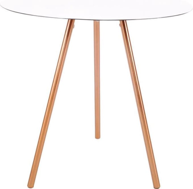 XLBoom Elle Bijzettafel Hoog - Wit - Aluminium - 45 × 45 × 50 cm
