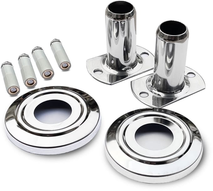 W'eau RVS Verankeringsset zwembadtrap - AISI 316