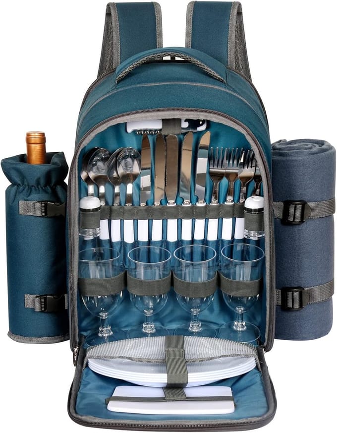 MKSS® Picknickmand - Picknicktas voor Picknicktafel