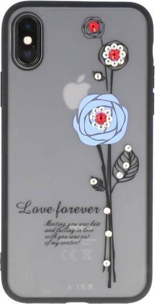 Love forever hoesjes cases Geschikt voor iPhone X blauw