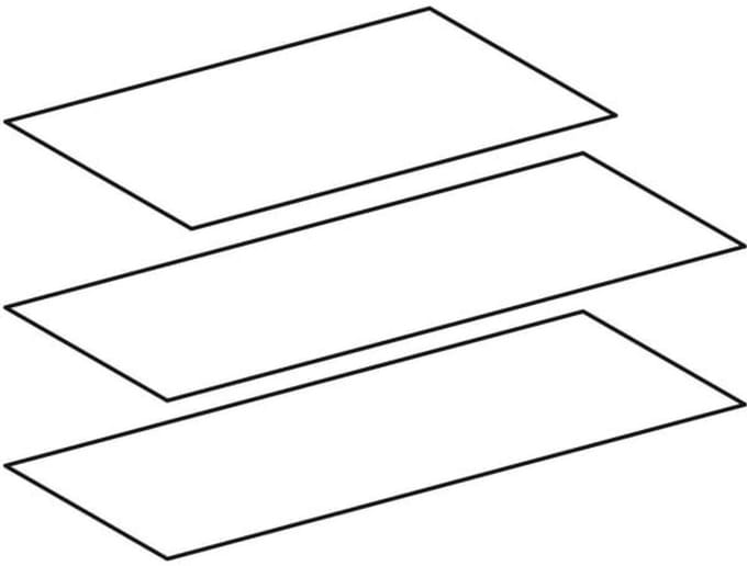 Geberit Set antislipmatten v.wastafel-onderbouw it!,B=700mm, 597265000