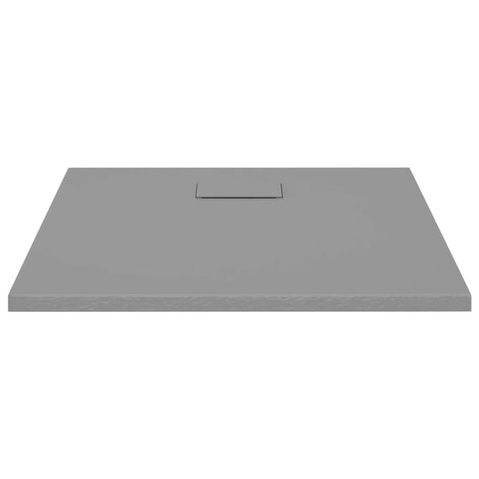 vidaXL - Douchebak - 90x90 - cm - SMC - grijs