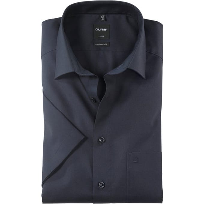 OLYMP Luxor Overhemd, Modern Fit, New Kent, Marineblauw
