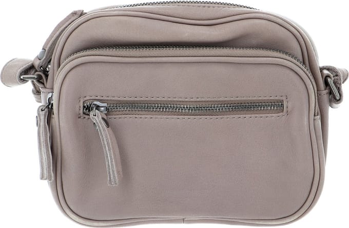 FREDsBRUDER Leren Schoudertas Polly Lila Light Grey Grijs