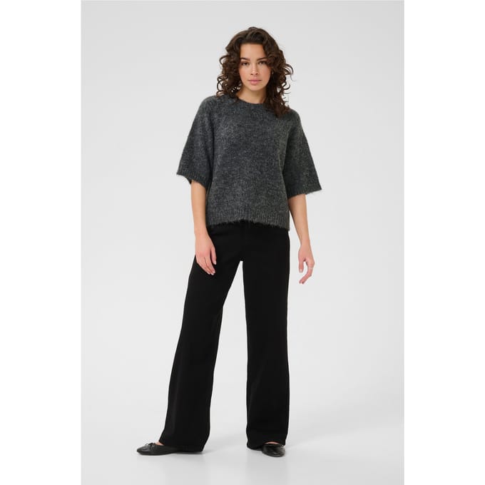 Kaffe KAemilie Cropped Knit Pullover Dames Trui - Maat S