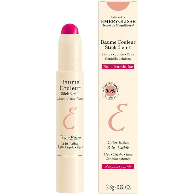 Embryolisse Color Balm 3-in-1 Stick | Raspberry Pink | Lippenbalsem 2.5 gr