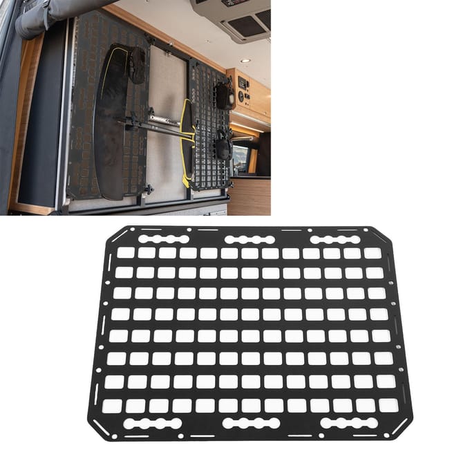 Voertuig Molle Paneel Multifunctioneel Hoge Hardheid Vrachtwagen Modulair Opbergpaneel voor Auto's gray