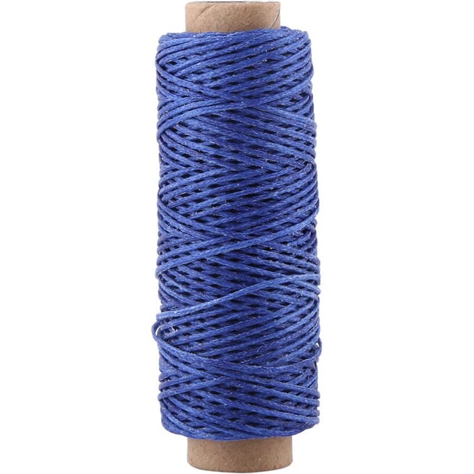 Heavy Duty 50 metres1mm Thick Leather Sewing Waxed Flat Thread(Royal Blue) koningsblauwe kleur