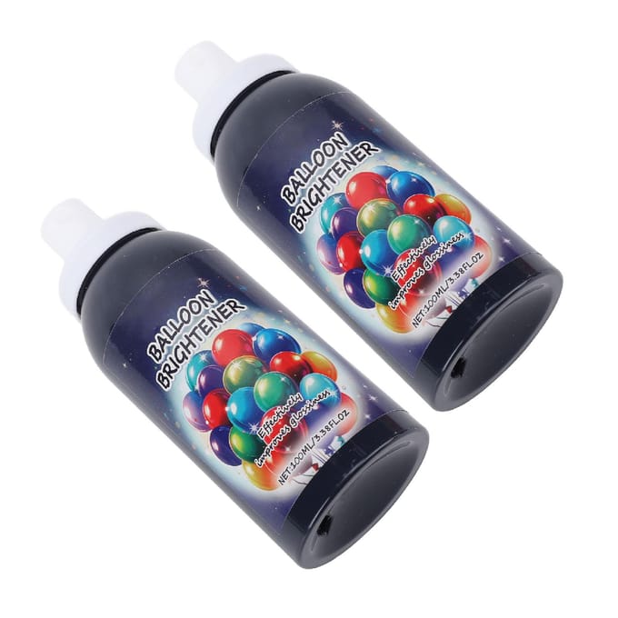 2 Stuks Balloon Shine Spray 100ml Ballonnen Glansspray voor Feest Bruiloft Vakantie Viering black