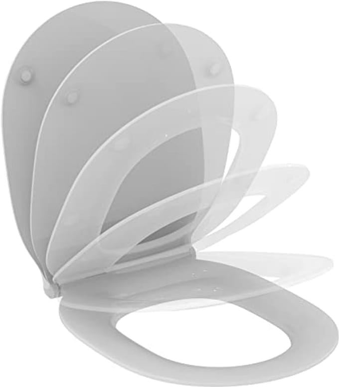 Toiletbril met Softclose - Sandwich Design - Wit