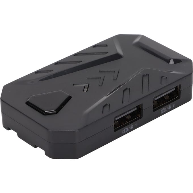 Bluetooth 4.0 Mobiele Game Controller Toetsenbord en Muis Converter Adapter met 3 USB-poorten voor gray