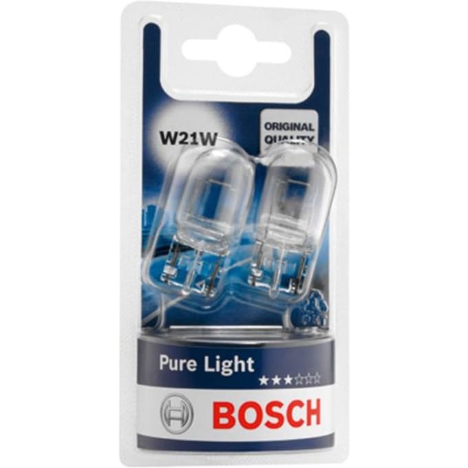 Gloeilamp BOSCH W21W Pure Light 12V/21W, 2 Stuk