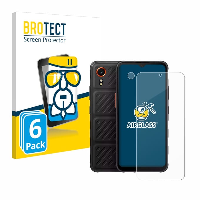 Screenprotector 6 Stuks voor Samsung Galaxy XCover 7 (Voor+Camera) Beschermglas transparant