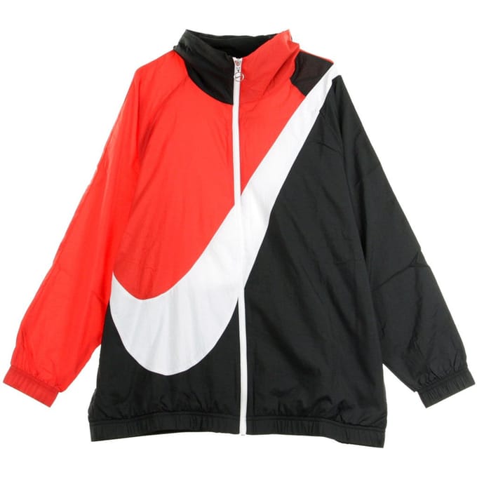 Dameswindjack W Swoosh Jkt Wvn Cb Zwart/universiteitsrood/wit