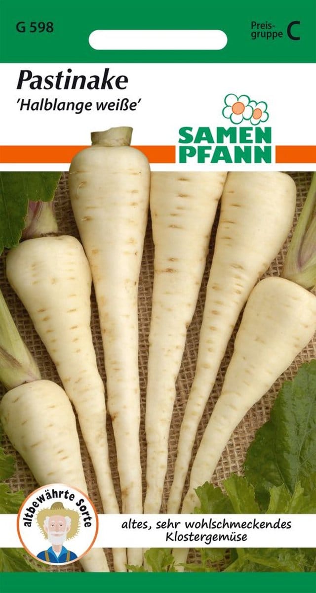 Pastinaak, middellange witte - kruidenzaden, specerijenzaden