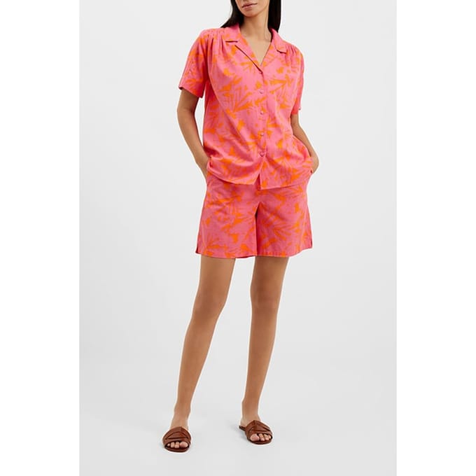 French Connection Bia Alania Lyocell Blend Shirt Orange Maat: XS | Blouses Outlet | Dames | Roze