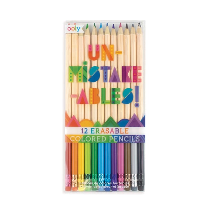 Unmistakeable Erasable Colored Pencils - Set of 12