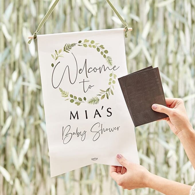 Welkomstbord Babyshower Customisable