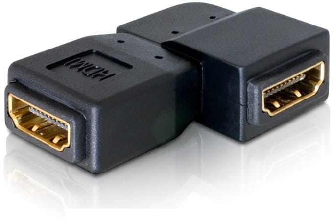 Delock - Adapter HDMI Buchse - HDMI Buchse 90° links