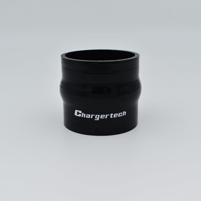 Balg koppelstuk silicone 80 mm Zwart