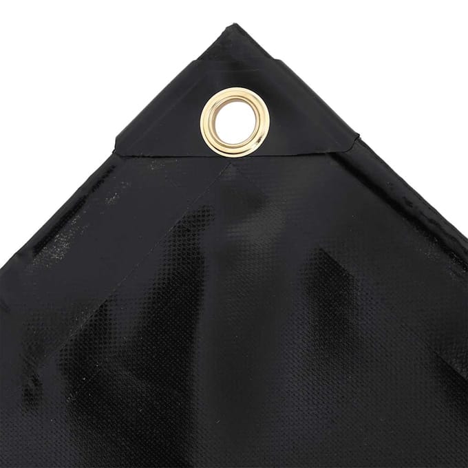 vidaXL - Zeilen - Zwart - 3,5 - x - 2,5 - m - Canvas - met - PVC-coating