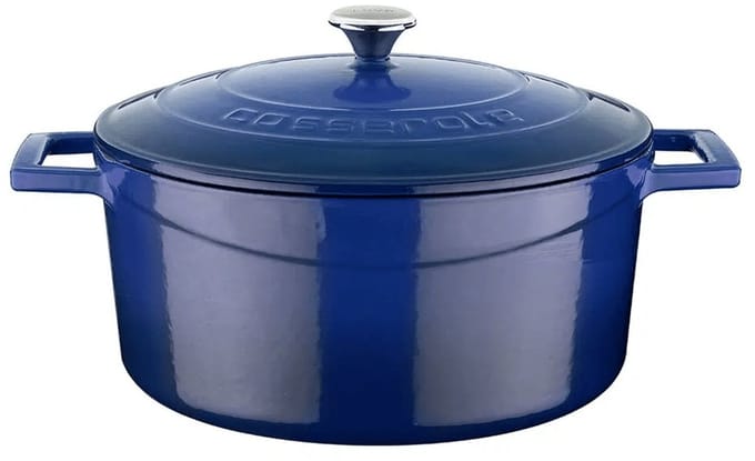 Lava Braadpan - 24 cm - 4.49 liter - Gietijzer - Blauw