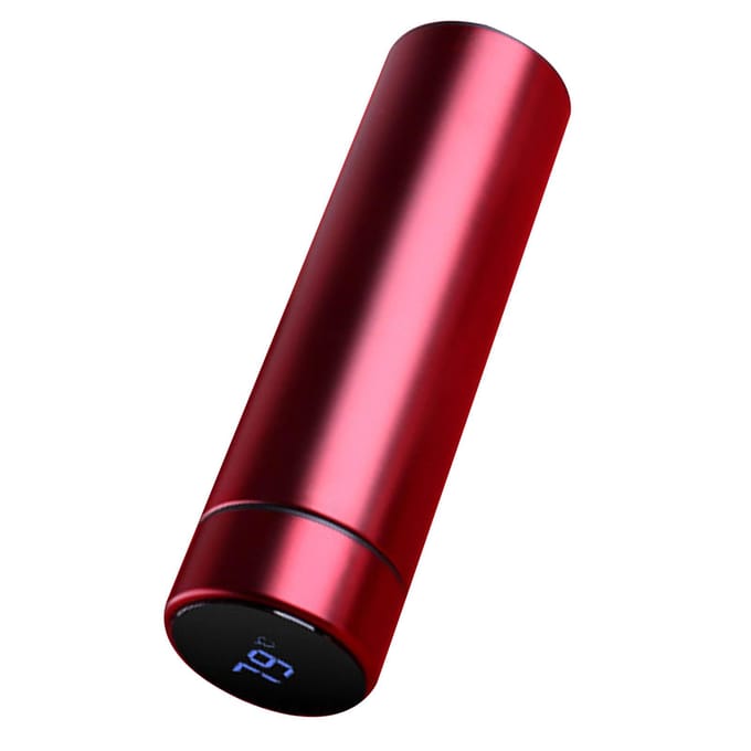 Geïsoleerde Waterflessen 500ml Inhoud 304 RVS Binnenkant Siliconen Bodem Draagbaar Thermisch rood