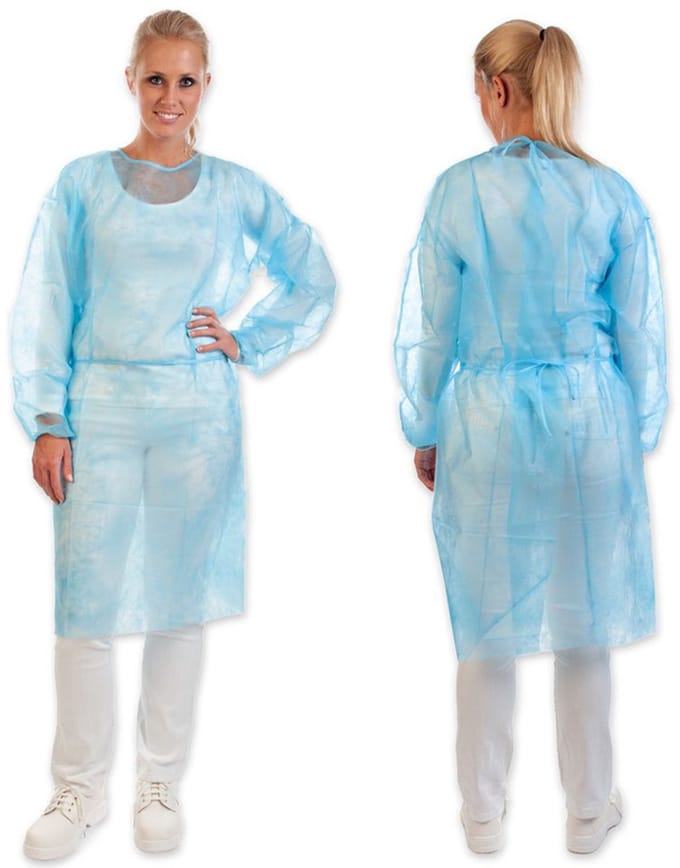 HYGOSTAR PP-jas met mouwelastiek, blauw, L