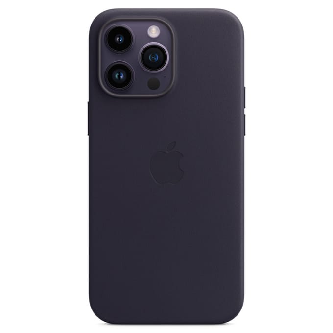 Leather Backcover MagSafe voor de Apple iPhone 14 Pro Max - Ink