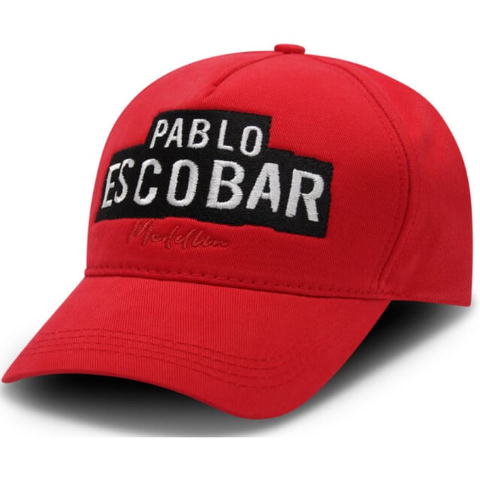 Baseball Cap Heren - Pet Heren - Pablo Escobar - Rood