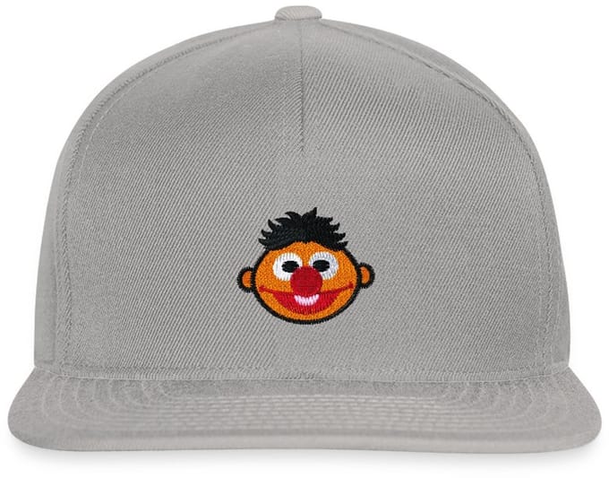 Sesame Street Ernie Borduurwerk Snapback cap