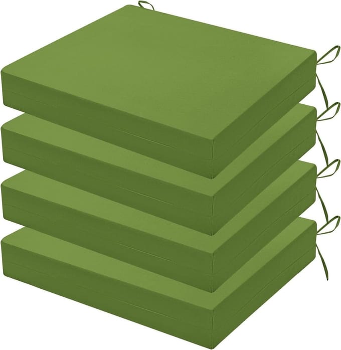 Tuinkussen Set - Buiten Kussens - Comfortabel Zitten - Waterdicht Polyester - 40x40cm - Gras Groen