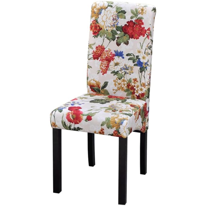 vidaXL - Eetkamerstoelen - 4 - st - stof - meerkleurig