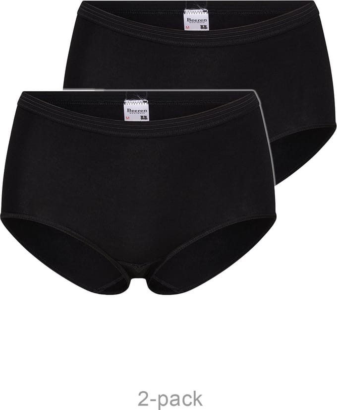 Beeren dames 2 pack slip maxi comfort feeling - Zwart / M