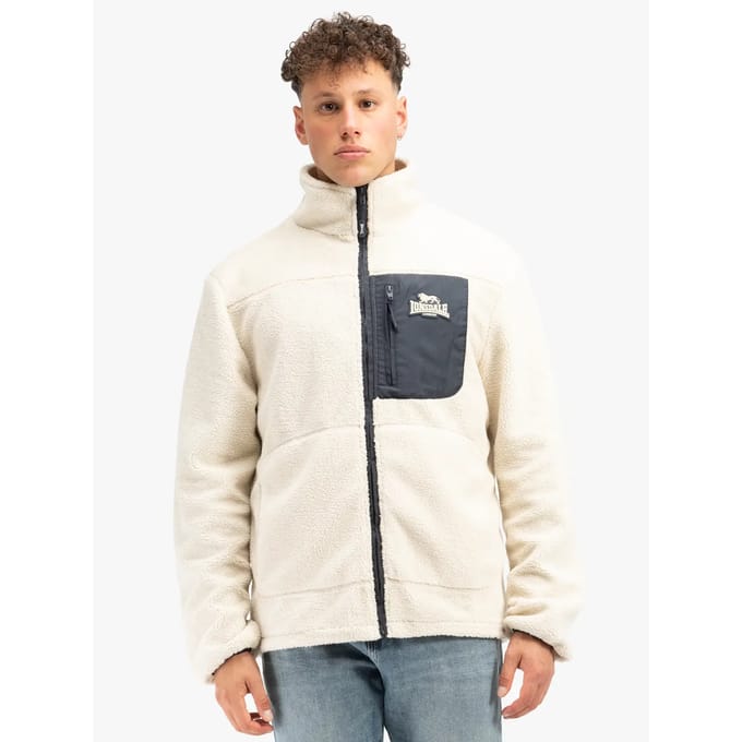 Lonsdale Lartington heren-sherpa-jas, normale pasvorm