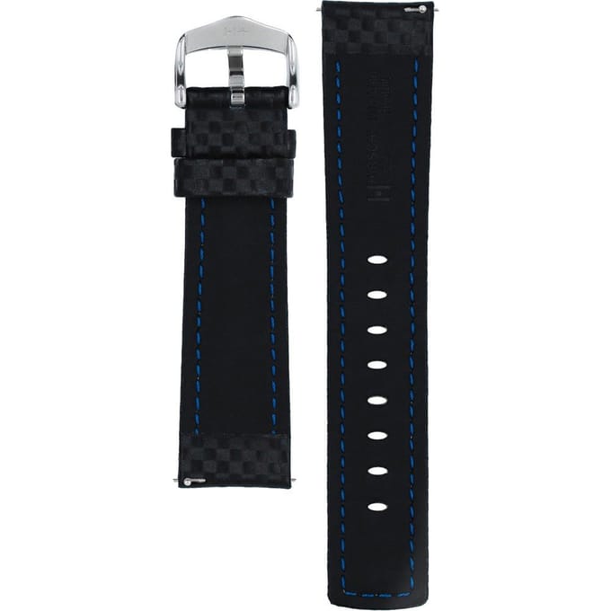 Hirsch 02592050-2-22 Carbon Horlogeband