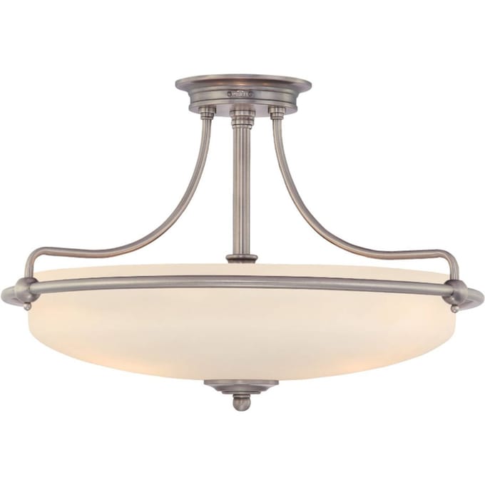 Quoizel LED Plafondlamp Griffin | 4X E27 Max 60W | Dimbaar | Antique Nickel