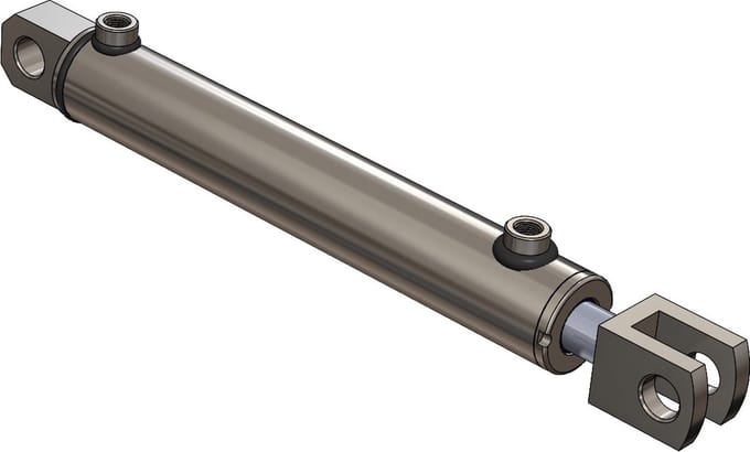 Hydraulische Cilinder Dubbelwerkend met Gaffel (meerdere varianten) 50/30/450