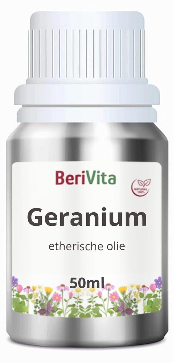 Geranium Olie 50ml - Pure Etherische Geraniumolie van Rozengeranium bloemen - Pelargonium