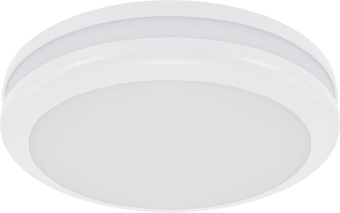 BIRMA - Plafondlamp - Badkamerlamp - Opbouw Rond - Waterdicht IP54 - 2 X E27 Fitting - Wit - Ø305 mm