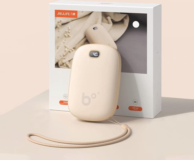 Draagbare Elektrische Handwarmer - Oplaadbaar, USB-Aansluiting, Compact en Efficiënt voor Buitensport