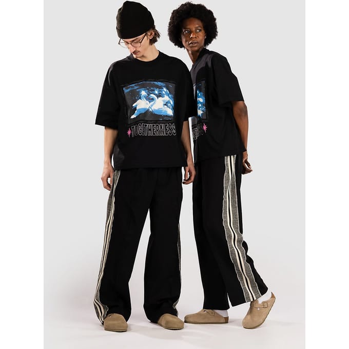 Jungles Jungles Knit Panel Joggingbroek zwart